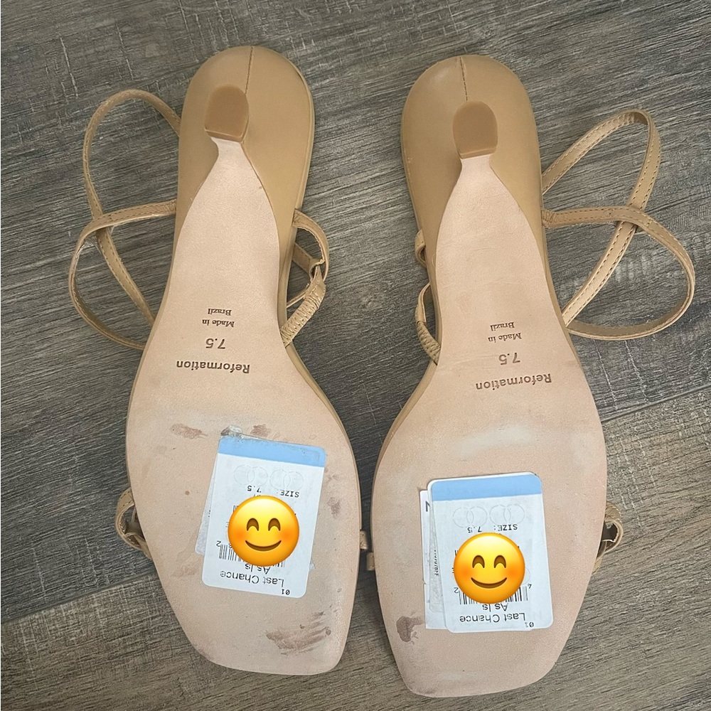 New Reformation Serenity Bare Sandal size 7.5 - Picture 9 of 9